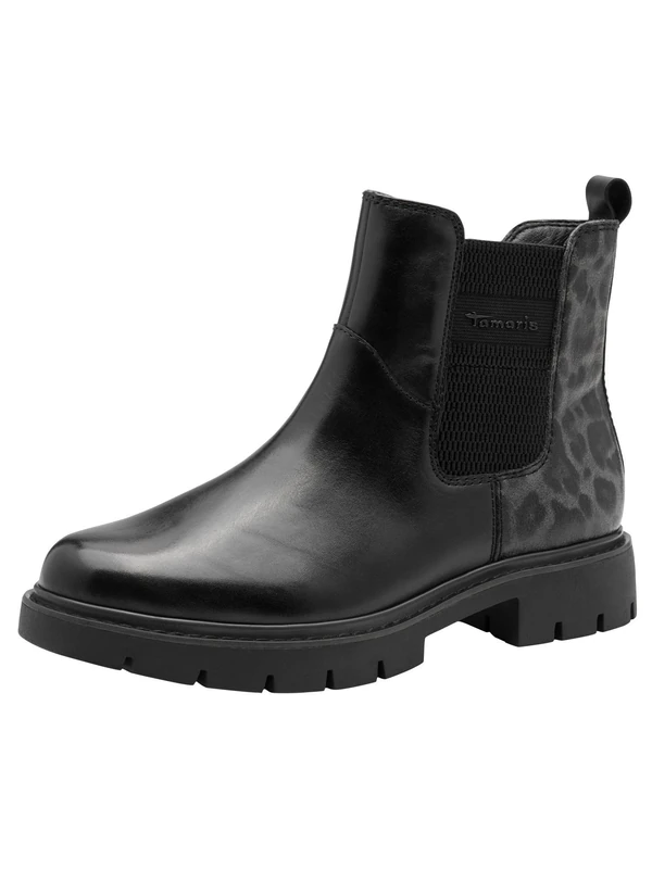Tamaris Comfort Women’s Chelsea Boots with Zip Classic, Black Comb, 5 UK - Image 1