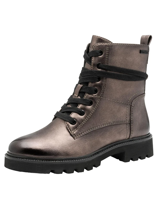 Jana Women’s Ankle Boots Square Toe Vegan, Pewter, 3,5 UK