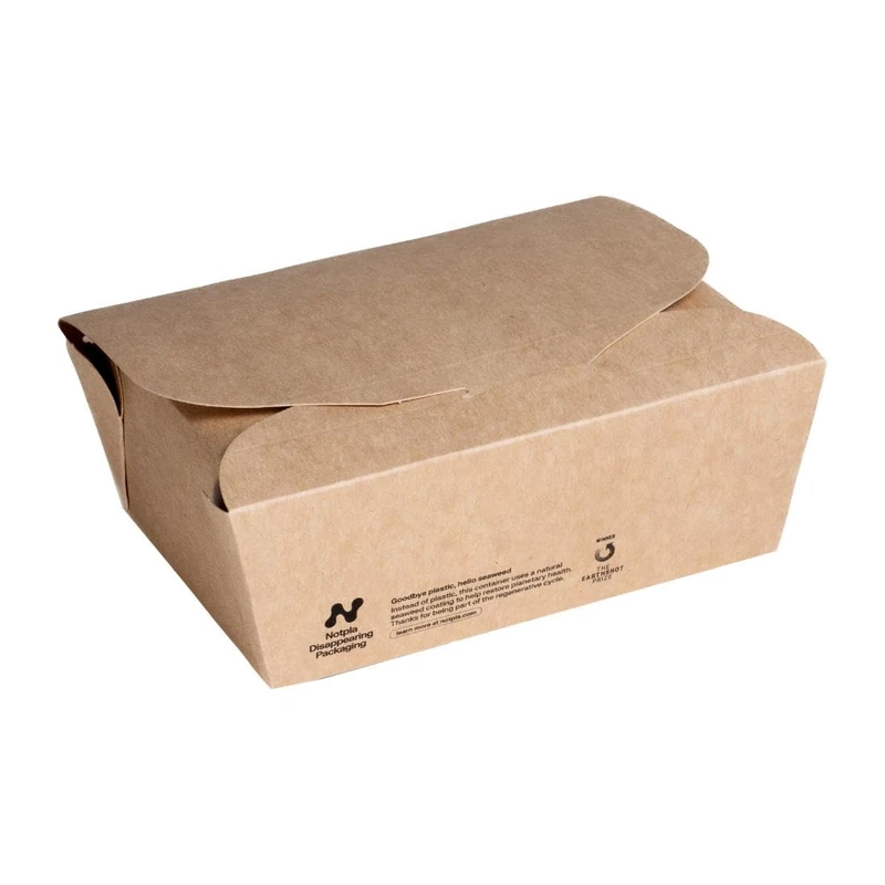 Notpla Box Medium Kraft, 1200ml (Pack 250)