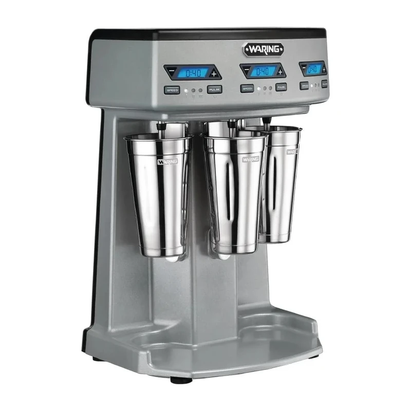 Waring Heavy-Duty Triple-Spindle Drink Mixer with Timer