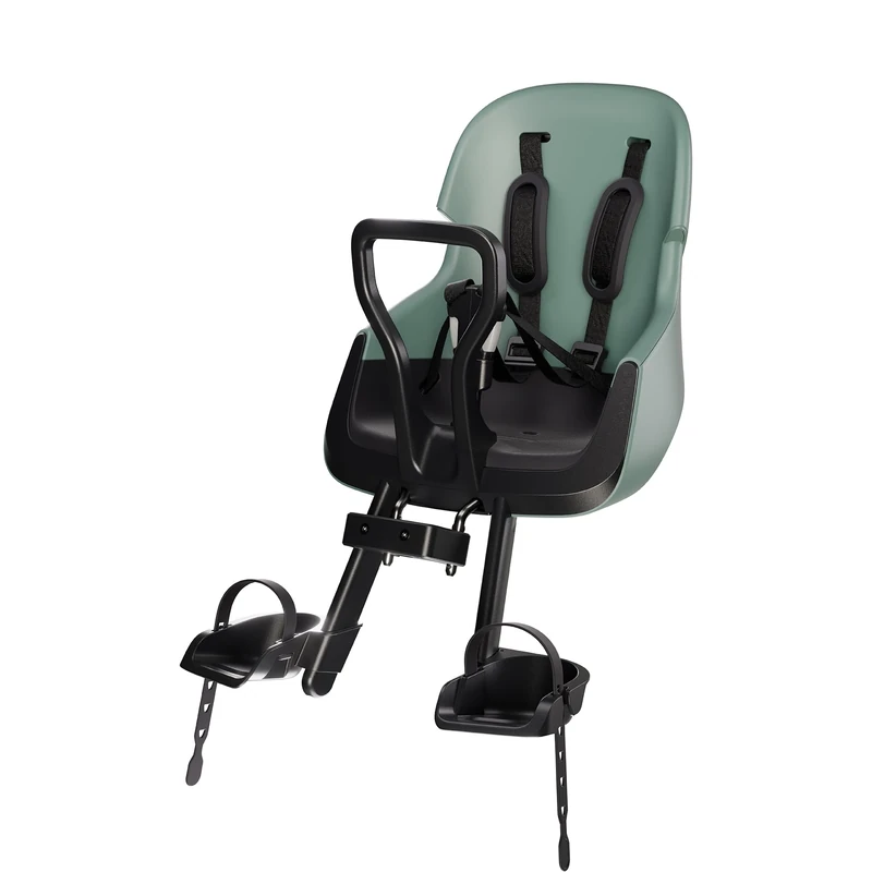 BOBIKE Front Bicycle Baby Seat Exclusive Evolve Mini – Front Mounted Toddler Bike Child Seat, Head Tube Mount, Wrap-Around Design, Adjustable Footrests, 9–36 Months, Up to 15 kg