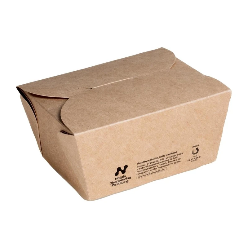 Notpla Box Small Kraft, 800ml (Pack 500)