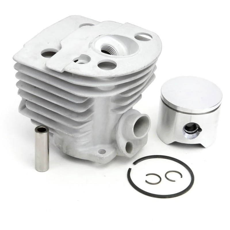 Cylingcolors Cylinder + Piston + Segment Compatible with Husqvarna 55 Chainsaw, Diameter 46 mm