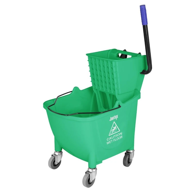 Jantex 30 L Mop Bucket with Foot Pedal Release, Green