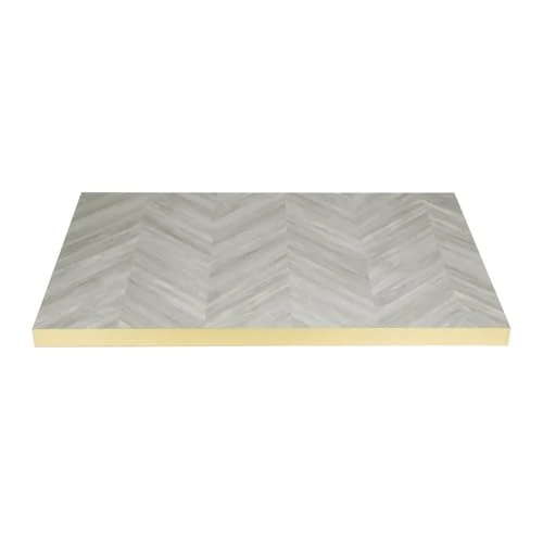 Bolero Rectangular Table Top Chevron Design 1100x 700mm FU513
