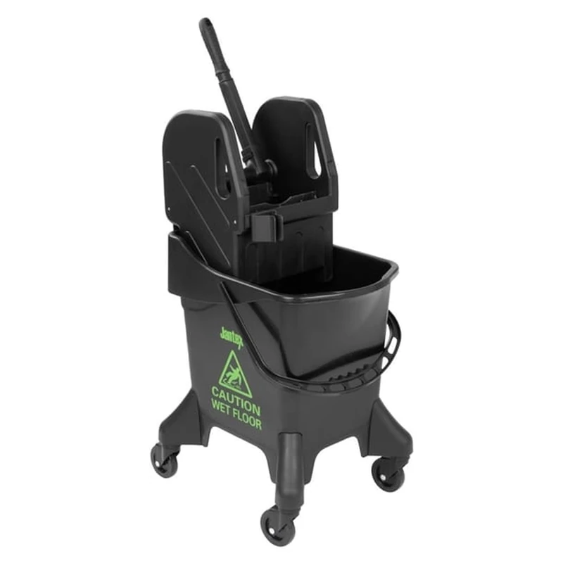 Jantex Tall Mop Bucket & Wringer Green Print, 21 L