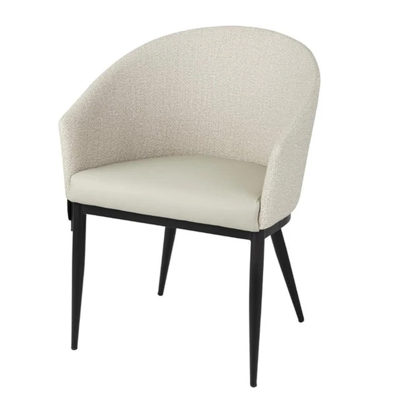 Bolero Sloane Interior Dining Chairs - Neutral Mix (2 pack) Upholstered in PVC Fabric FU523