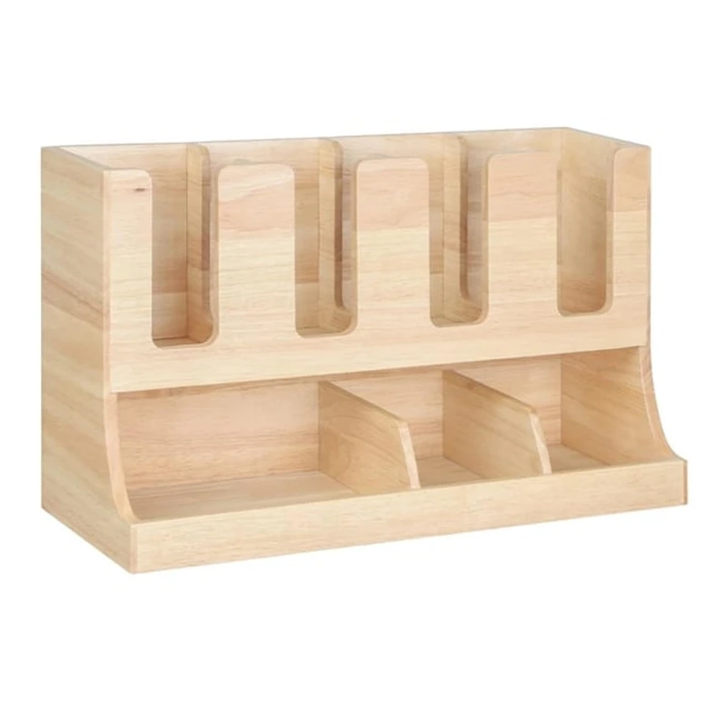 Olympia Cup & Condiment Station Hevea Wood, 450x120x240mm