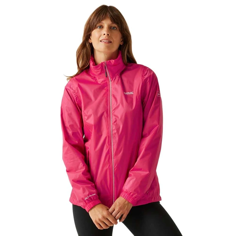 Regatta Womens Corinne IV Waterproof Soft Shell Jacket Pack-Away Hiking Walking Coat 16 Washed Denim