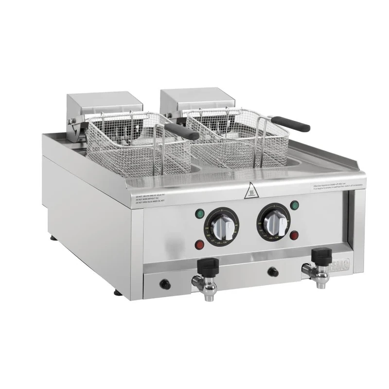 Buffalo 600 Series Double Electric Fryer, 8Ltr & 8Ltr