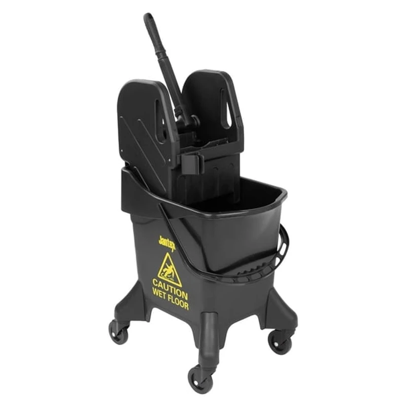 Jantex Tall Mop Bucket & Wringer Yellow Print, 21 L