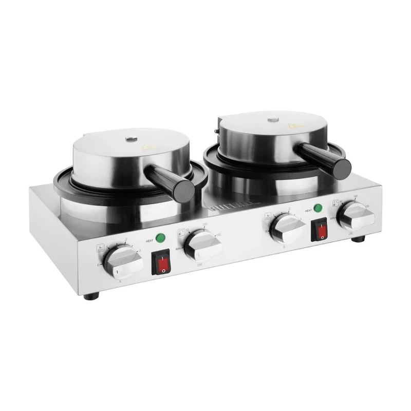 Buffalo Double Round Waffle Maker