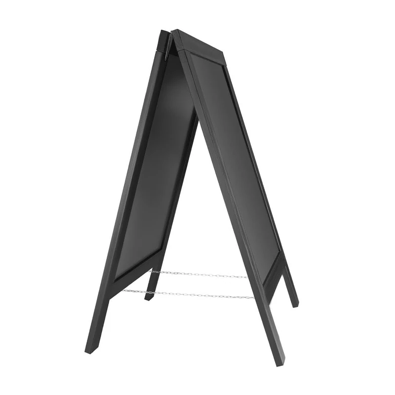Olympia Pavement Board Black Wooden Frame, 700x1200mm