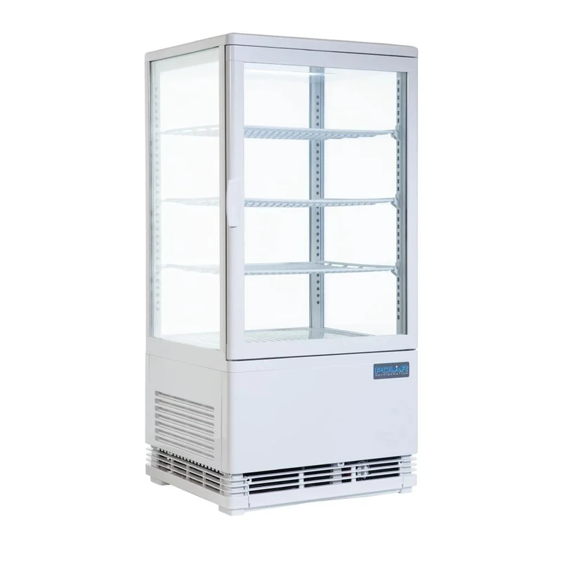 Polar C-Series Energy Efficient Display Fridge White 68Ltr - LED Light, Energy Rating A, Air Cooling CX578