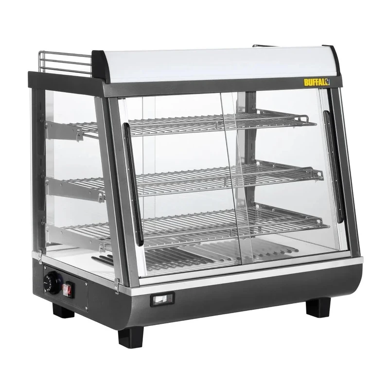 Buffalo Front and Rear Door Heated Merchandiser, 96Ltr