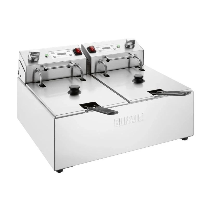 Buffalo Double Fryer, 2x5Ltr 2x2.8kW