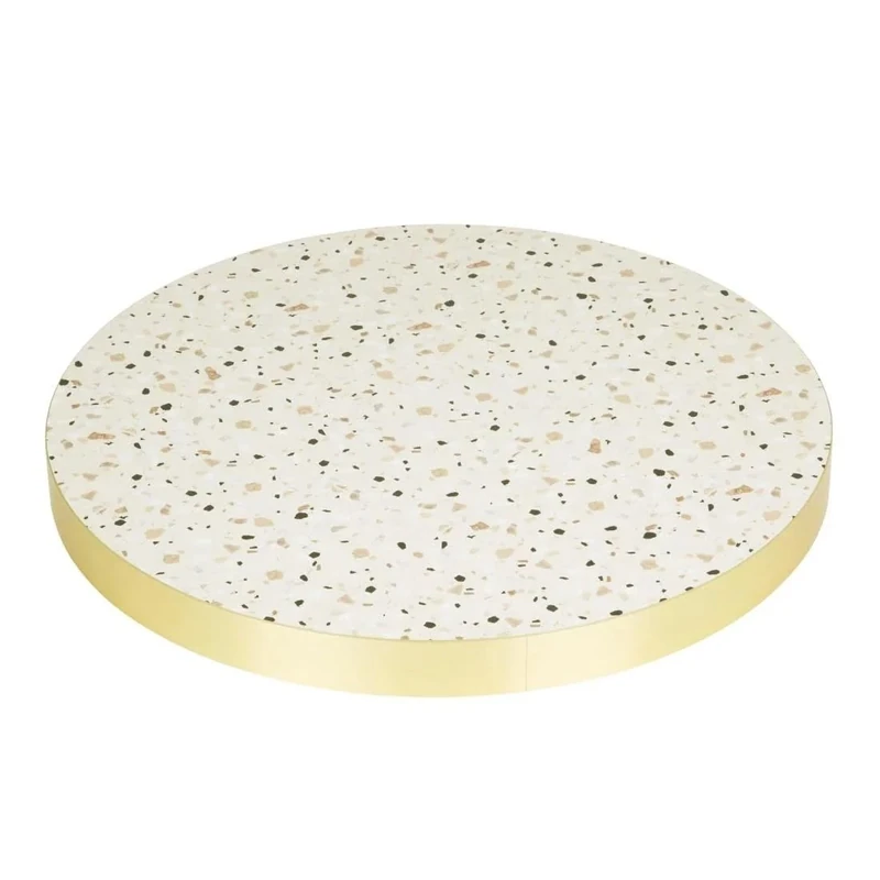 Bolero Terrazzo Style Round Table Top 600mm FU518