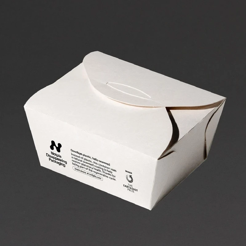Notpla Box Small White, 800ml (Pack 500)