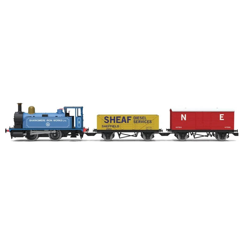 Hornby Train Set - R1286M Freight Runner Analogue Set OO Gauge Locomotives Model Railway Sets, Starter Electric Train Kits - Steam Engine Building Kits
