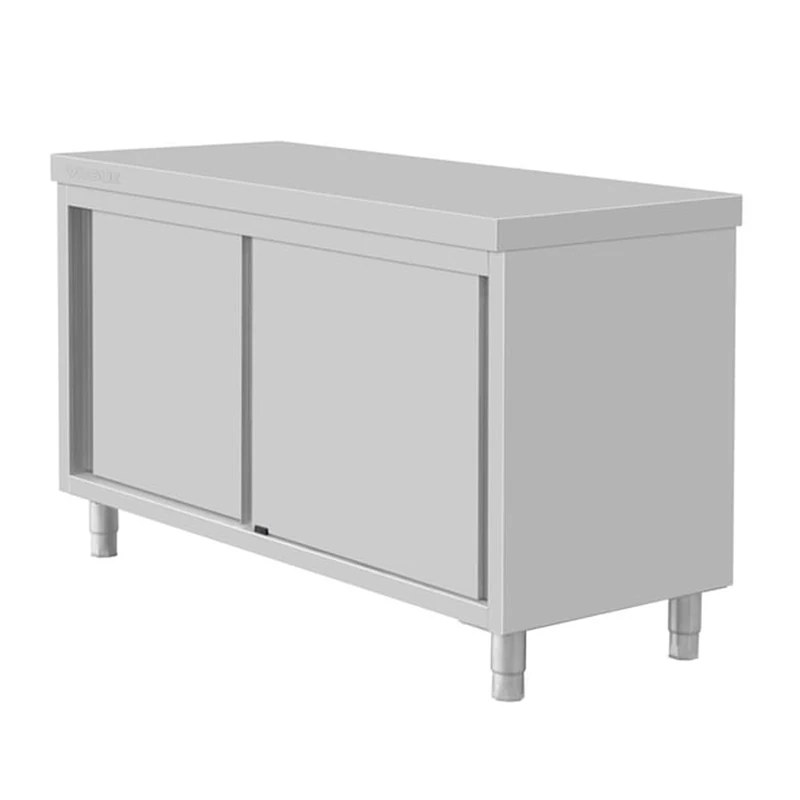 Vogue Standing Floor Cupboard Stainless Steel 900x1500x600mm