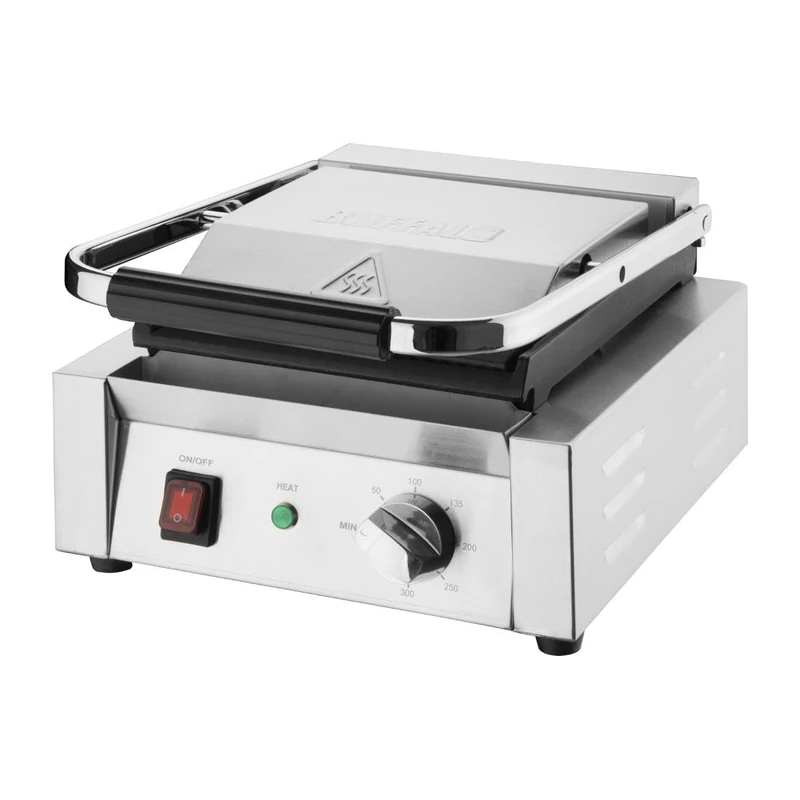 Buffalo Bistro Single Contact Grill Flat/Flat Plate