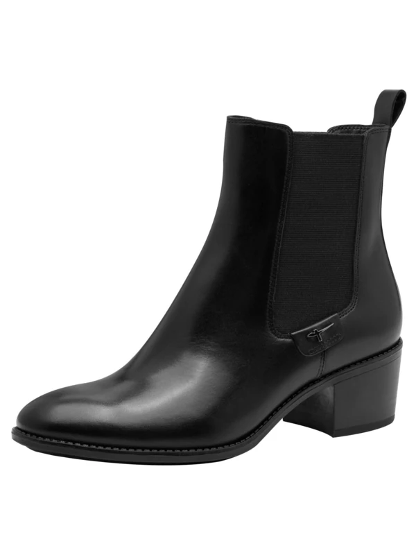 Tamaris Women's Flat Boots, Black (Black Leather), 37 EU