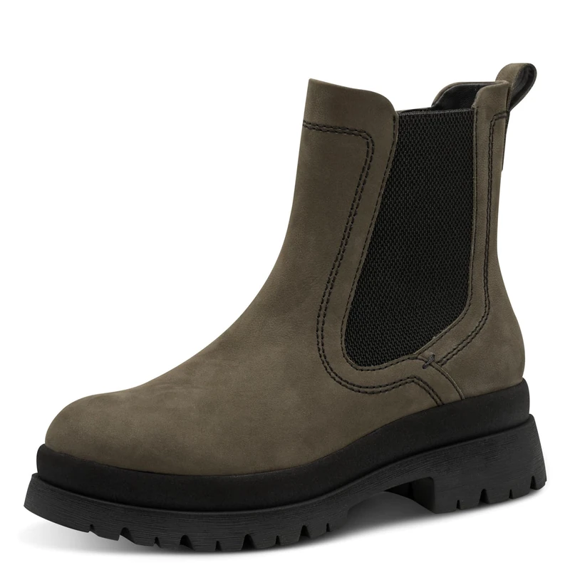 Tamaris Women's Damen Chelsea 1-25423-45 Boot, Olive, 7.5 UK