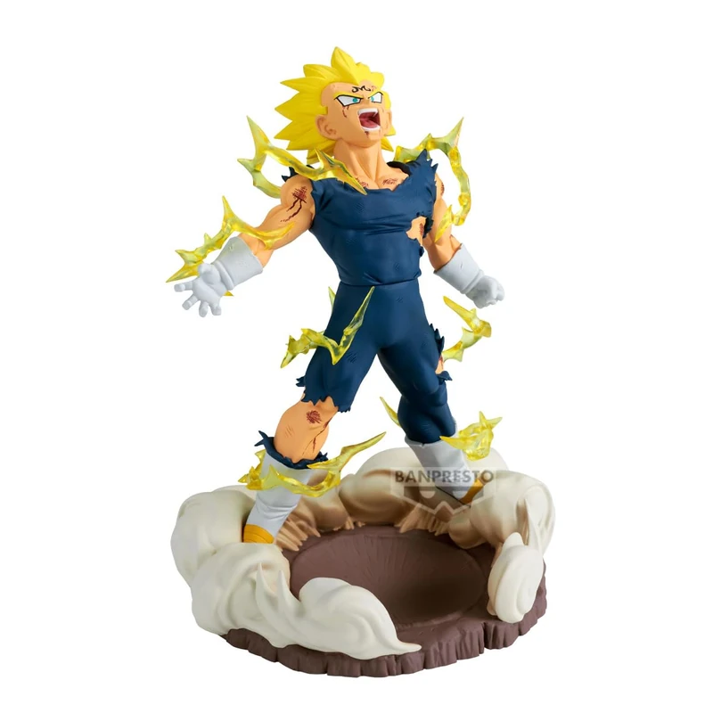 BANPRESTO Majin Vegeta Dragon Ball Z Action Figure - History Box 14cm - Multicolor BP29199P - Collectible Figure - Optimal for Anime Fans