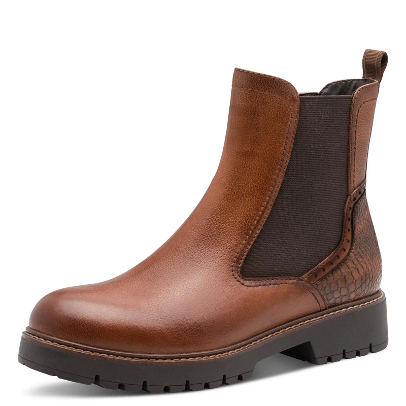 Tamaris Women's Damen Chelsea 1-25466-45 Boot, Cognac Leather, 7.5 UK