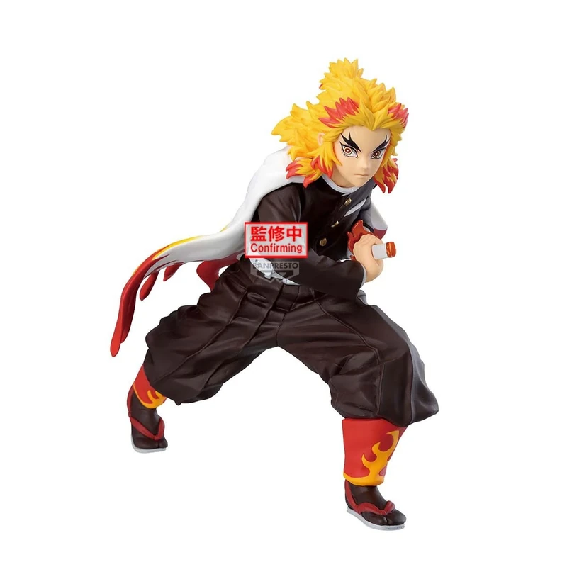 BANPRESTO Kyojuro Rengoku Demon Slayer Action Figure: Kimetsu No Yaiba Maximatic 16 cm Multicoloured BP29193P Collectible Figure Ideal for Anime Fans
