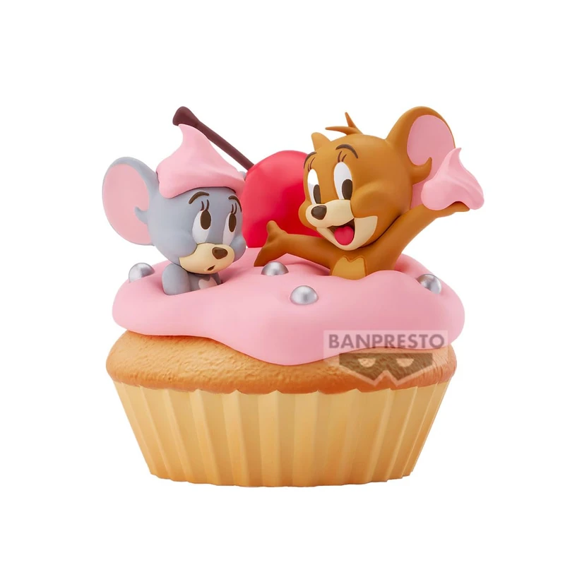 Banpresto Tom and Jerry Action Figure - Big Soft Vinyl - Sweet Cupcake 11 cm - Multicolor BP29162P - Collectible Figure - Optimal for Cartoon fans
