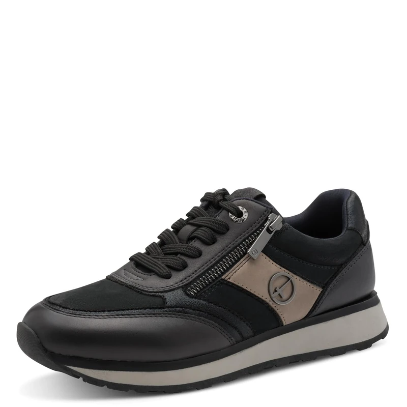 Tamaris Women's Flat Lace-Up Shoes, Navy Comb, 9 UK