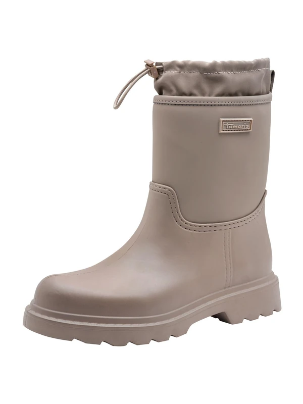 Tamaris Damen Rubberboot 1-25415-45, Women's Rain Boots, Taupe, 40 EU, Grey-Brown, 8 UK