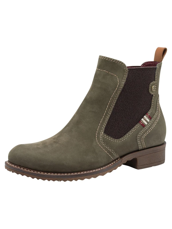 Tamaris Women's Flat Boots, olive, 37 EU