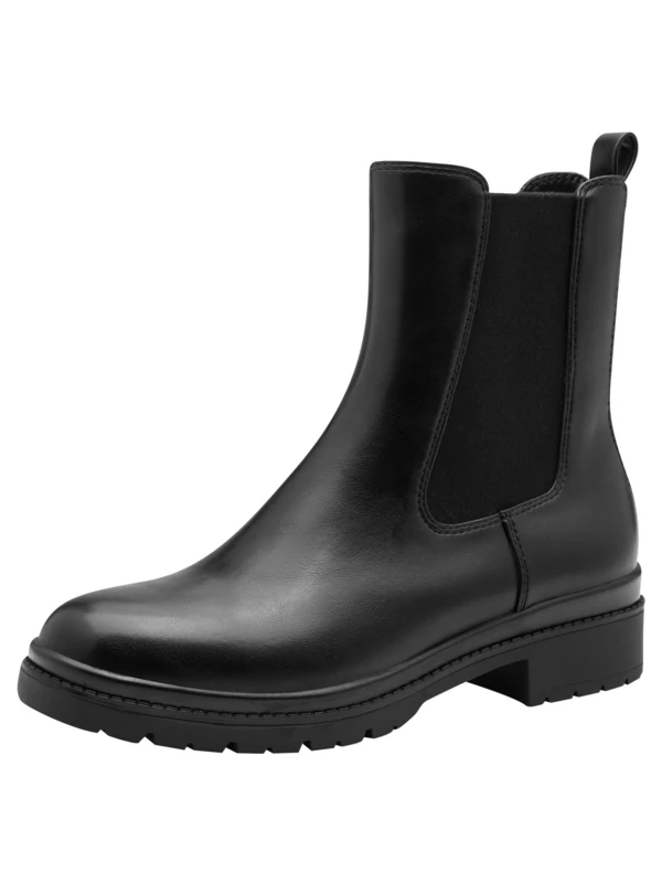 Tamaris Women's Vegan Boots, Black Glam, 3.5 UK
