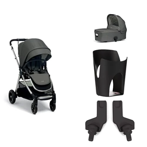 Mamas & Papas Flip XT3 4 Piece Bundle, from Birth to 9kg, Harbour Grey.