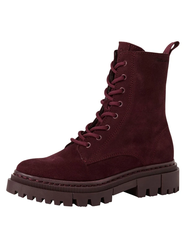 Tamaris Women's Leather Boots, red, 9 UK