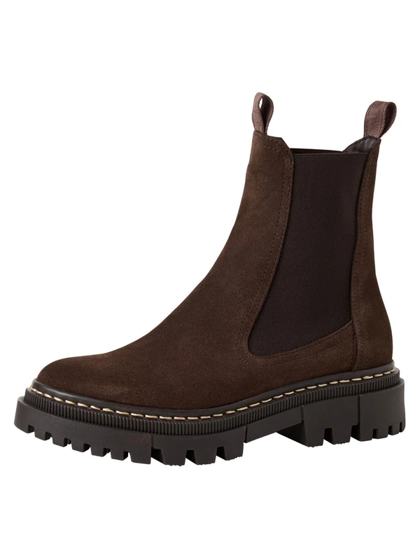 Tamaris Women's Leather Boots, mocha, 7.5 UK