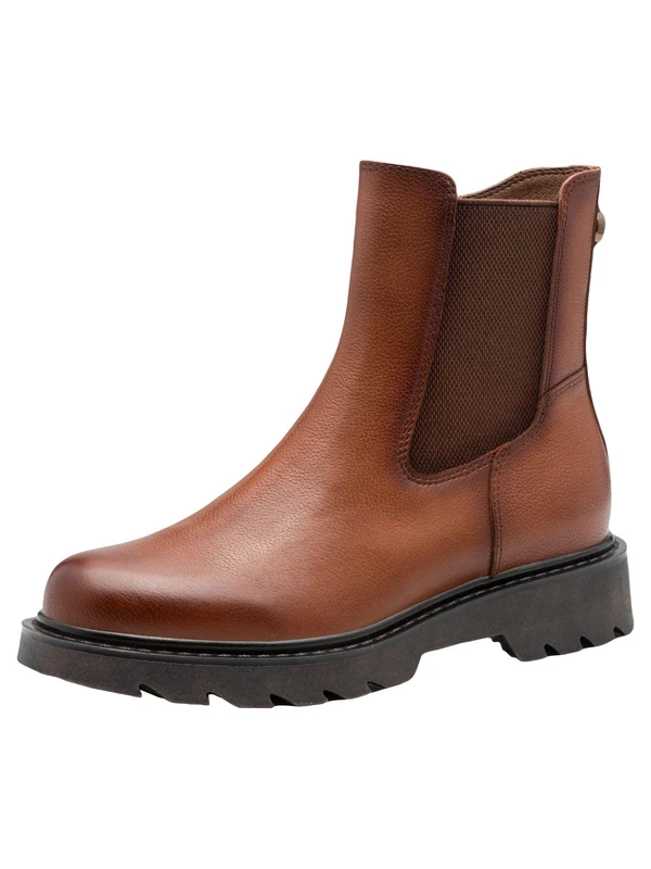 Tamaris Women's Damen Chelsea 1-25429-45 Boot, Cognac, 3.5 UK