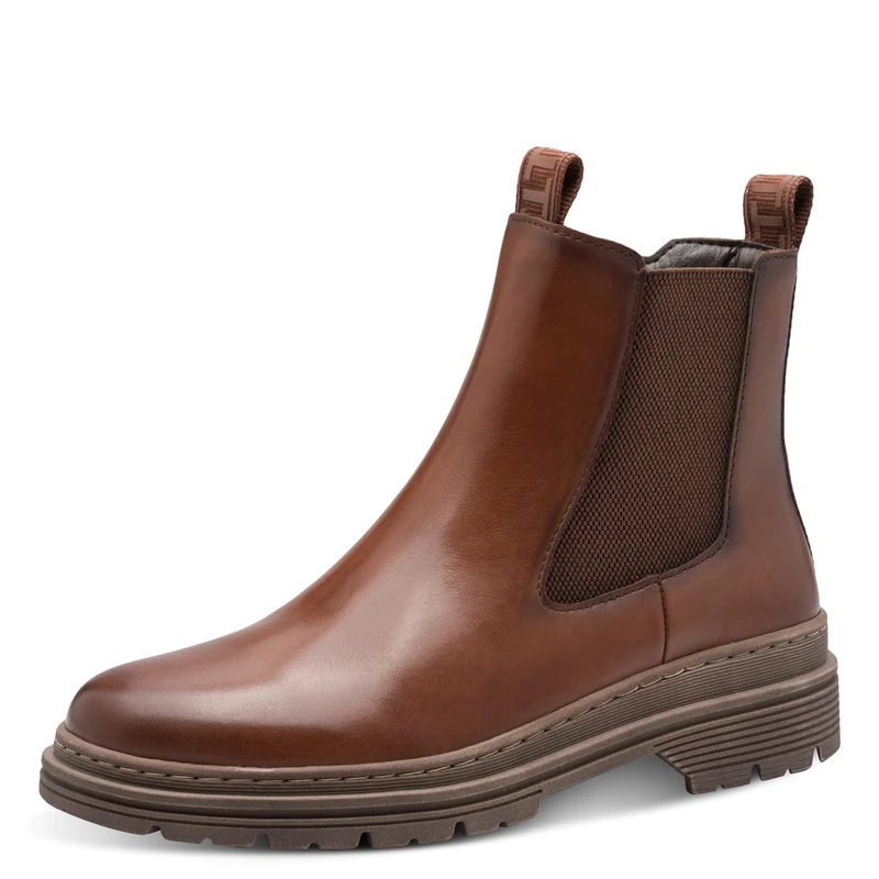 Tamaris Women's Flat Boots, Muscat leather, 37 EU