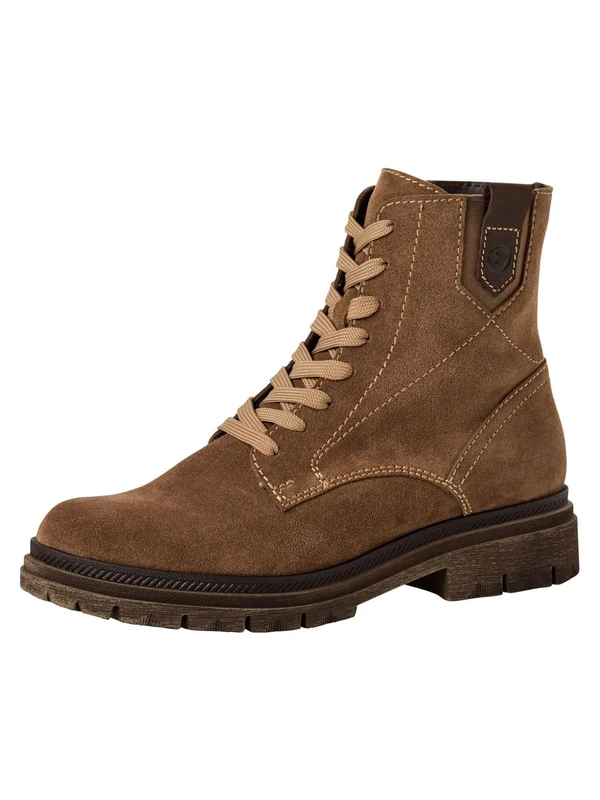 Tamaris Women's Lace Boot Flat 1-25217-45 Ankle Boots, Brown, 39 EU, brown, 7 UK