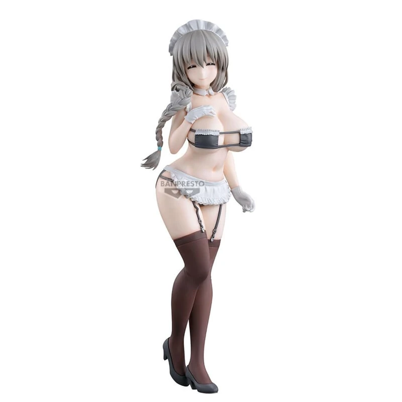 BANPRESTO Uzaki Tsuki Uzaki-Chan Wants To Hang out! Action Figure - Glitter&Glamours - Maid Ver 27 cm - Multicolor BP29241P - Collectible Figure - Optimal for Anime Fans