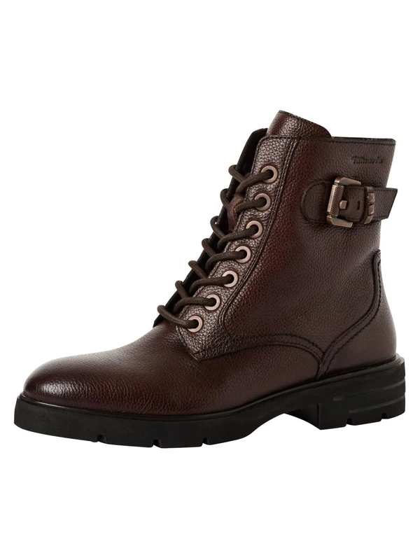 Tamaris Women's Flat Boots, mocha, 6.5 UK