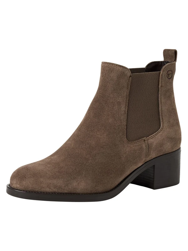 Tamaris Women's Chelsea Flat, Taupe Suede, 7.5 UK