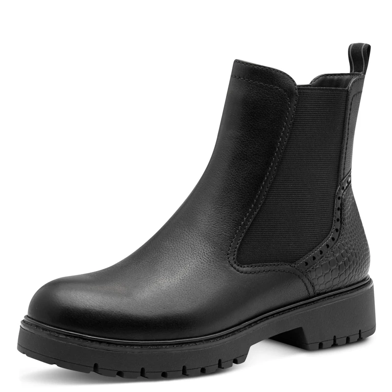 Tamaris Women's Chelsea Boots 1-25466-45, Black (Black Leather), 5 UK