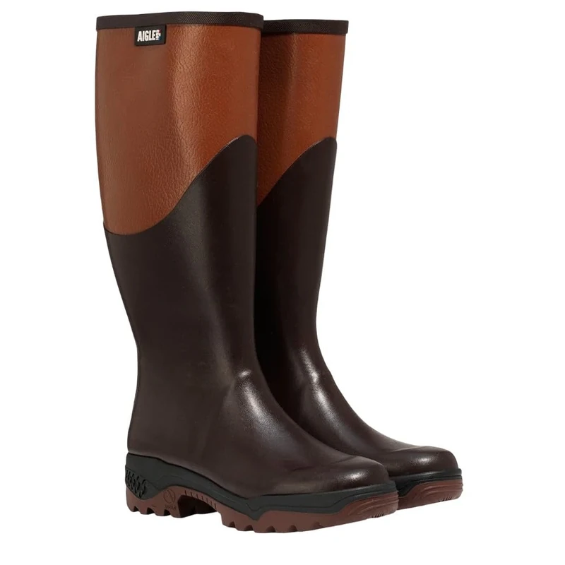 Aigle Parcours2 Women Knee High Boots Women, brown, 35 EU