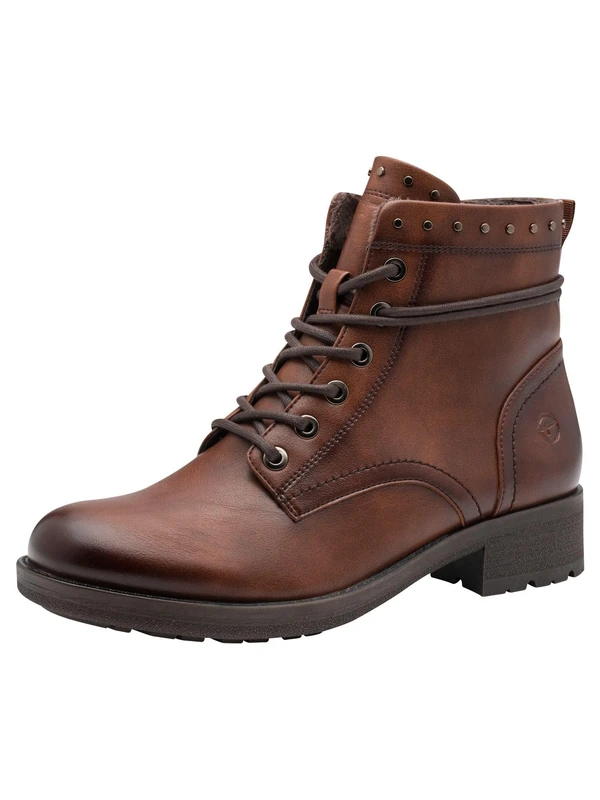 Tamaris Women's Flat Boots, Cognac, 37 EU - Image 1