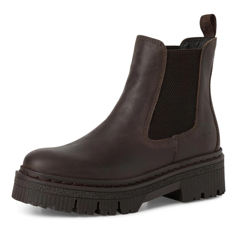 Tamaris Women's Leather Boots, Brown, 6.5 UK