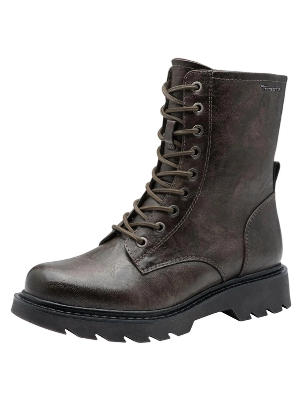 Tamaris Women's Lace Boot Flat 1-25908-41 Ankle Boots, Cigar, 38 EU, Cigar, 6 UK