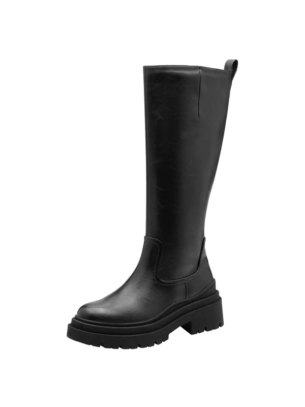 Tamaris Women's Long Boot Flat 1-25626-45 Knee-High Boots, Black, 40 EU, black, 8 UK